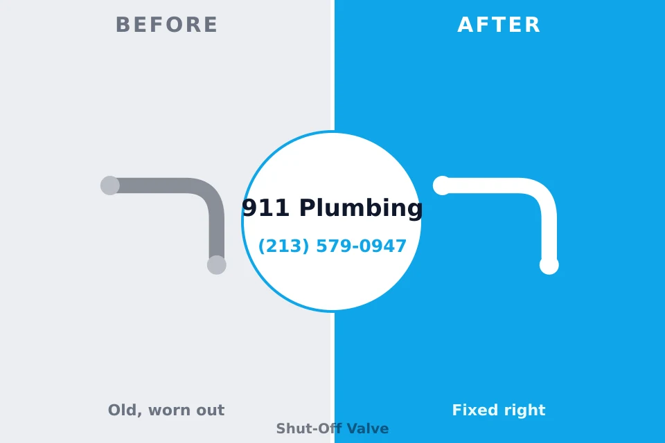 Before and after: plumbing repair East Alton, IL